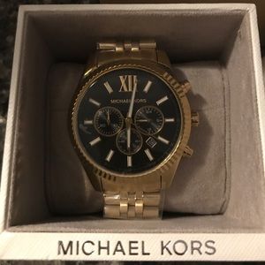 Michael Kors Lexington Gold-tone men’s watch